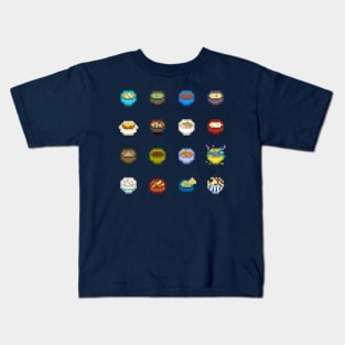 Pixel Soups & Dips Kids T-Shirt